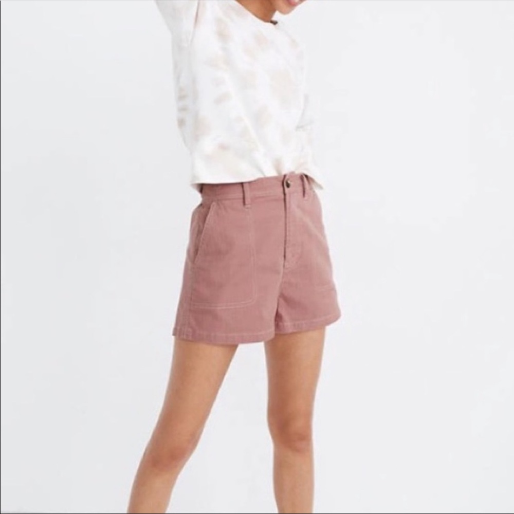 NWT Madewell Camp Shorts in Faded Rosebud